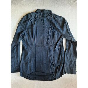 J. Lindeberg Men XL Slim Fit Dani CA Season Print Button Shirt Long Sleeve Blue